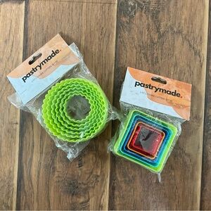 Pastry Lime Green and Multicolor Nesting Cookie Cutter Sets - Pastry